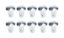 Oval Hd Fasteners 5/16 .500in 10pk Alum