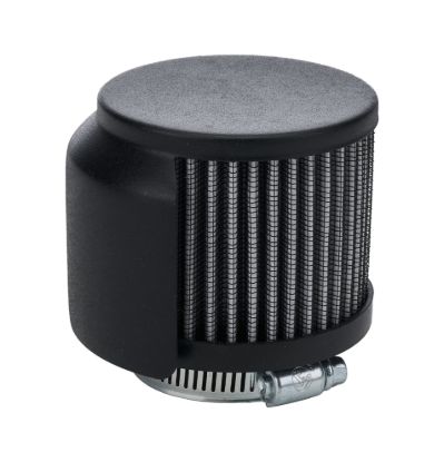 V/C Breather w/ Shield Black 1-3/8in