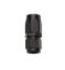 Reusable Hose End Black Straight -6