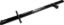 L/W Front Axle Black 50in x 2-1/2in