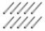 Jack Bolt Steel 11in Coarse Thread 10pk