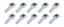 Rod End RH 5/8 Male Steel 10pk