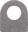 Mounting Tabs Weld-on 9/16in Hole 4pk