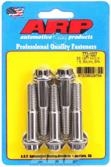 S/S Bolt Kit - 12pt. (5) 10mm x 1.5 x 50mm