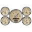 Antique Beige Gauge Kit w/GPS Speedo