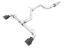 VW GTI MK8 Exhaust Dual Outlet Black Tips