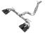VW MK8 Golf R Exhaust Quad Black Tips