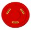 Wheel Cover 15in Red Fluorescent