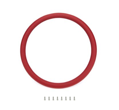 Steering Wheel Red Wrap Leather Half