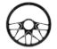 Steering Wheel 1/2 Wrap 15.5in Redline Black