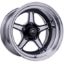 Street Lite Black Wheel 15X10 3.5IN BS