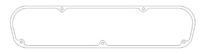 SBM Valve Cover Gasket 1pk .094in W2/W5/W9 Head