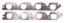 MLS Exhaust Gasket - BBC Mercury 1.92 Round Port