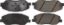 Posi-Quiet Ceramic Brake Pads with Shims and Har