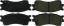 Posi-Quiet Extended Wear Brake Pads with Shims a