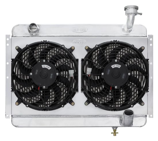 56-60 Corvette Radiator w/ Dual 12in Fan Kit