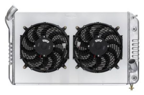 69-72 Corvette Radiator w/ 12in Dual Fan Kit