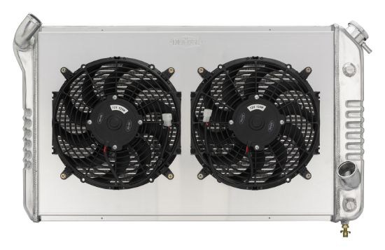 73-76 Corvette Radiator w/ Dual 12in Fan Kit