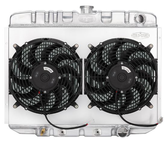 67-70 Mustang Radiator AT 24in Dual 12in Fans