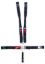 5-Pt Harness Big Latch Blk Hans Wrap Around Pul