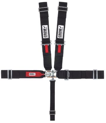 5-Pt Harness Small Latch Black Pull Down LS Only