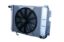 Radiator w/Fans Camaro 67-69 SBC Man Trans Raw