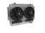 Radiator w/Fans Chevelle 68-72 LS Auto Trans Raw