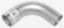 90 Bend Aluminized 3.0id x 3.0od 6in Radius