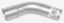 45 Bend Aluminized 2.5id x 2.5od 4in Radius