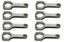 SBF 4340 Forged H-Beam Rods 5.400 w/2.123 Pin