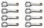 SBC 4340 Forged H-Beam Rods 6.000 w/ARP2000 blt