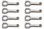 SBC 4340 Forged H-Beam Rods 6.200 w/ARP 2000