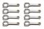 SBC 4340 Forged H-Beam Rods 6.250