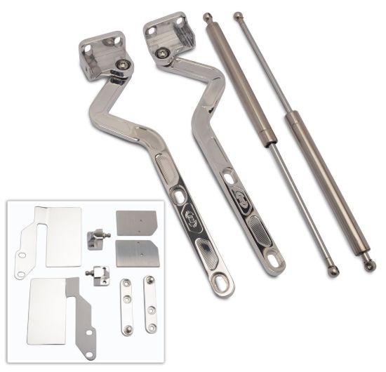 Billet Hood Hinges Polished