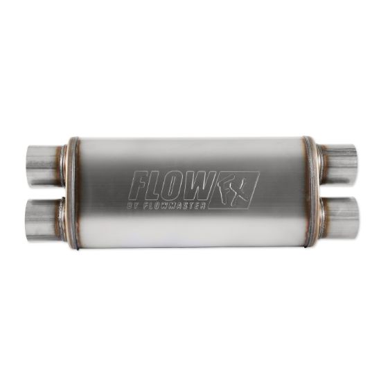 Muffler 3-1/2 Inlet 2-1/ 2 Dual Outlet