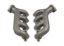 Cast LS Exhaust Manifold Set  - Natural Finish