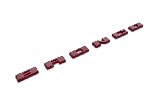 Bronco Red Grille Letters