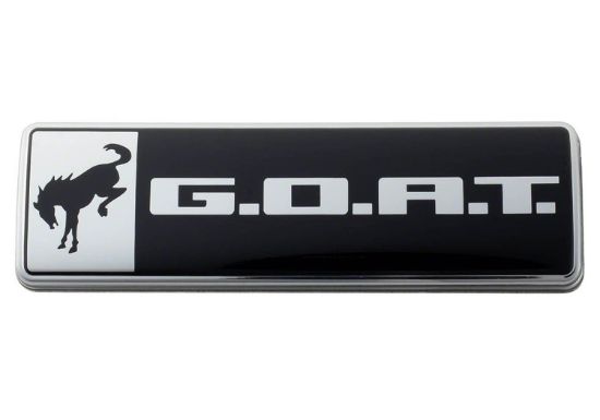 Bronco/Bronco Sport G.OA.T. Badge Black/Chrm
