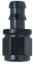 Hose Fitting #6 Straight Push Lock Black