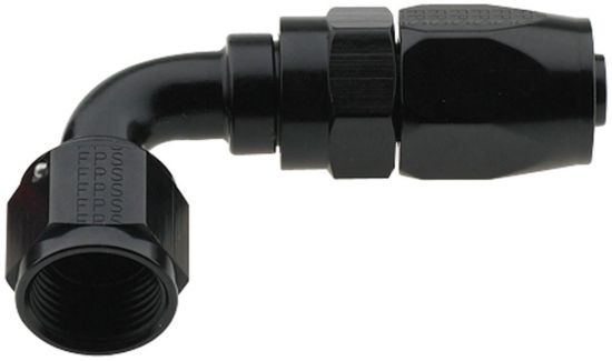 Hose Fitting #16 90 Deg Pro-Flow Black