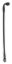 3an PTFE Black Cover Hose 10in Str- 90-Deg