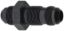 Str Bulkhead Fitting #4 Black