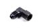 #8 Female Swivel to Male 90 Degree Fitting Black
