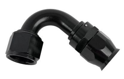 Hose Fitting #12 120 Deg PTFE Black