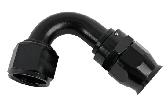 Hose Fitting #12 120 Deg PTFE Black