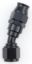 Hose Fitting #8 30 Deg PTFE Black