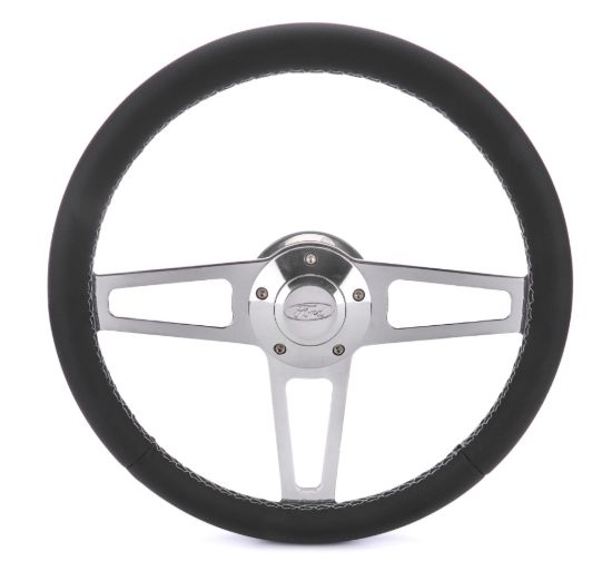 T Series Pol. Wheel Ford Logo/Install Kit