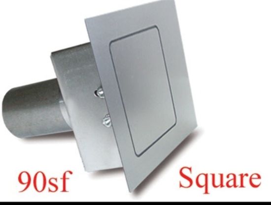 Square Fuel Door  Flat Surfaces
