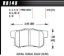 Street Brake Pads Rear Honda HP Plus