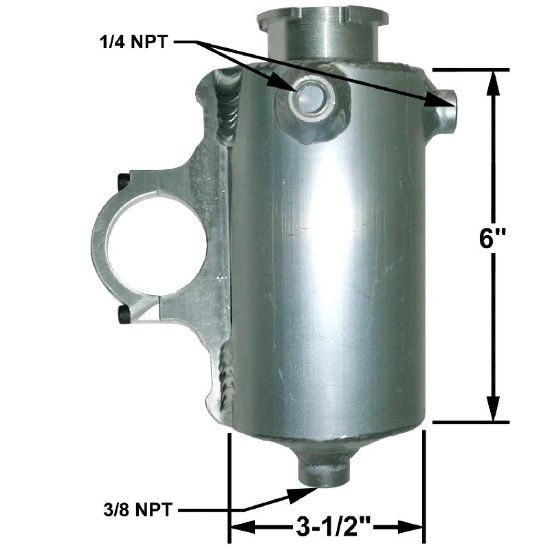 Vertical Surge Tank Clamp On 1.75in